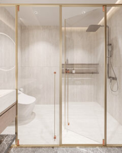 CABIN MỞ QUAY  MASTER 2 CÁNH + 3 VÁCH CỐ ĐỊNH – DÁNG T