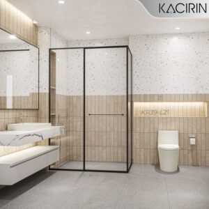 CABIN MỞ LÙA GÓC 90 1 CÁNH + 2 VÁCH CỐ ĐỊNH