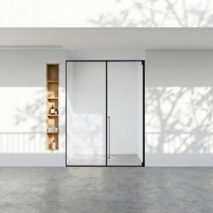 CABIN MỞ QUAY 1 CÁNH + 1 VÁCH CỐ ĐỊNH