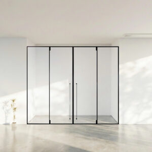 CABIN MỞ QUAY  MASTER 2 CÁNH + 3 VÁCH CỐ ĐỊNH - DÁNG T