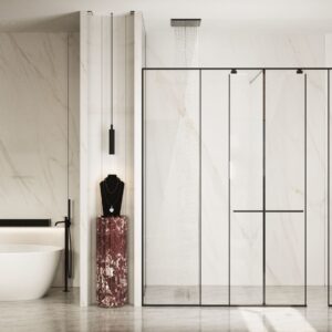 CABIN MASTER MỞ LÙA 1 CÁNH + 3 VÁCH CỐ ĐỊNH - DÁNG T