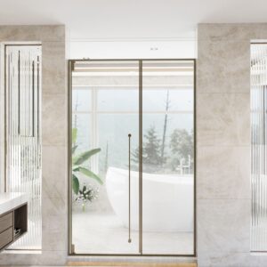 CABIN MỞ QUAY 1 CÁNH + 1 VÁCH CỐ ĐỊNH