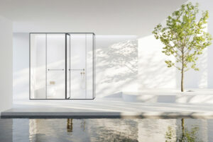 CABIN MASTER MỞ LÙA 2 CÁNH + 3 VÁCH CỐ ĐỊNH