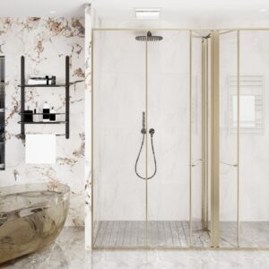 CABIN MASTER MỞ LÙA 2 CÁNH + 3 VÁCH CỐ ĐỊNH