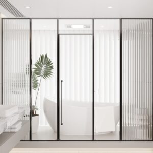 CABIN MỞ QUAY 1 CÁNH + 2 VÁCH CỐ ĐỊNH (fix cao hơn cánh )