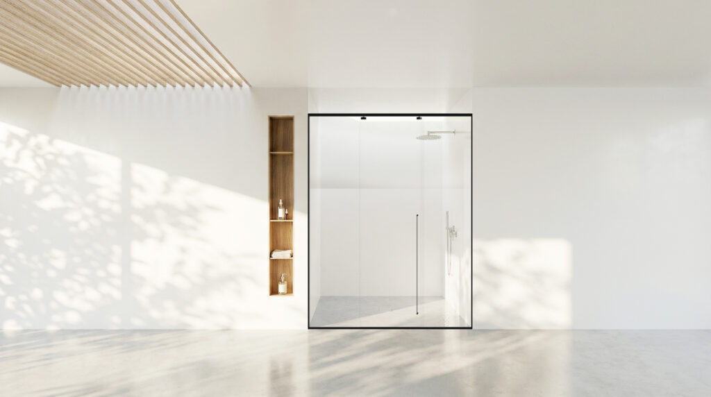 CABIN MỞ LÙA 1 CÁNH + 2 VÁCH CỐ ĐỊNH